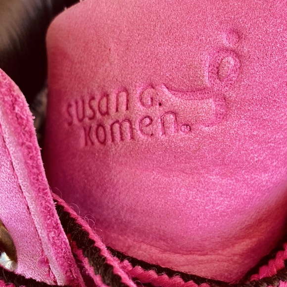 TIMBERLAND Pink Boots Susan Komen Limited Edition Kids 11 Leather Barbiecore - Picture 6 of 14